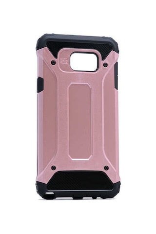 Noktaks - Galaxy Uyumlu Note 5 Uyumlu - Kılıf Çift Katman Zırh Tank Crash Military Kapak - Rose Gold - T2477 Rose Gold
