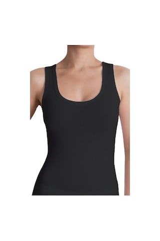 The Don Organic Blended Bayan Singlet W - Kalın Kenarlı Atlet Siy