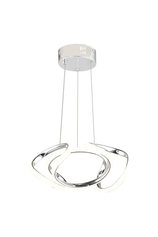Ld 016 Topsuz Model Krom 3 Renkli Salon Ve Oturma Odası İçin İdeal Alüminyum Avize, 35x70 Krom