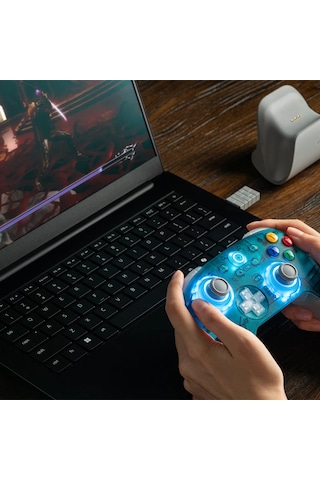8bitdo Ultimate 2 Kablosuz Gamepad Tmr Joystick Hall Effect 2.4g Pc Windows Android Şarj Docklu