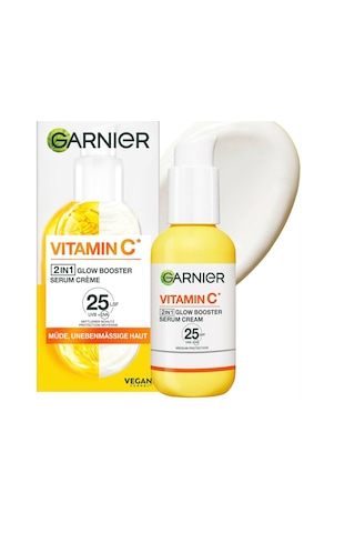 Garnier Vitamin C 2 Etki Bir Arada Aydınlatıcı Nemlendirici Serum Krem SPF25 50 ML