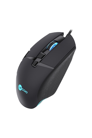 Lecoo MG1101 Kablolu 6400DPI 8 Tuşlu RGB Gaming Optik Mouse Siyah