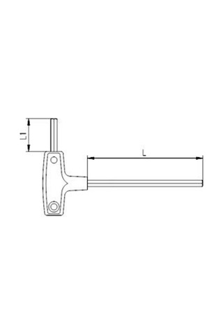 4920 22 0025 2,5mm T Tipi Allen Anahtar