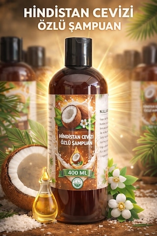 Herbliss Hindistan Cevizi Özlü Şampuan 400 Ml Nemlendirici, Onarıcı Ve Parlaklık Veren Saç Bakımı
