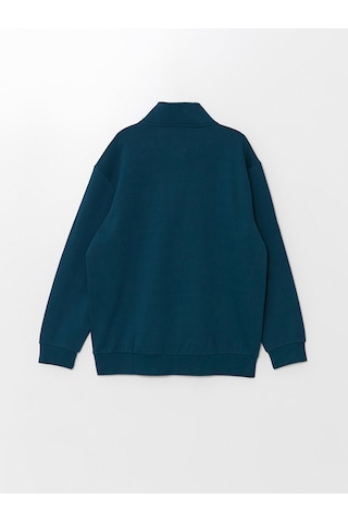 Lcw Dik Yaka Uzun Kollu Erkek Sweatshirt Taş