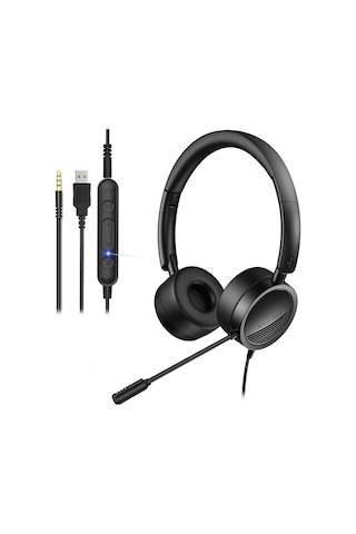 Reedark "h360 Usb/3.5mm Kulaklık Mikrofonlu - Rahat Kullanım, Gürültü Önleme, Ses Kontrolü"