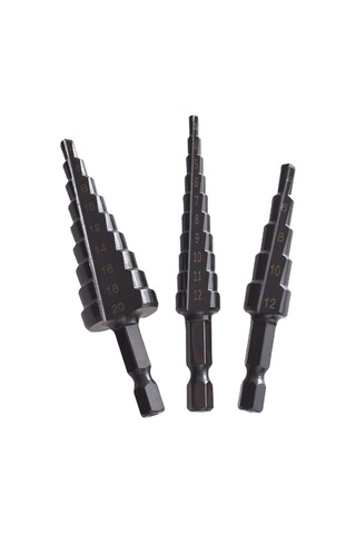 Hallow Hss Kobalt Kademeli Matkap Ucu Seti İnce Demir 3 Adet