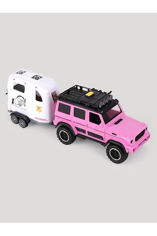 Let's Be Child Drive Sesli Ve Işıklı Pikap Ve At Karavanı - Standart Çok Renkli