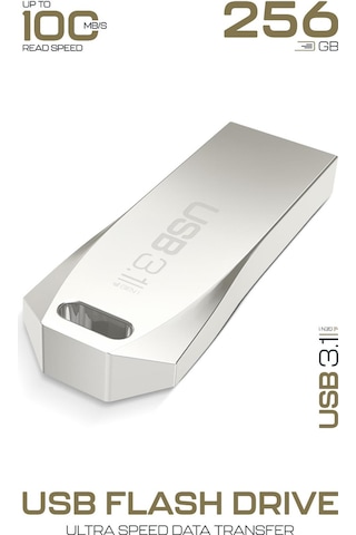 Powerway Premium 256 Gb Usb 3.1 Metal Gövde Ultra Hızlı Flash Bellek Data Traveler