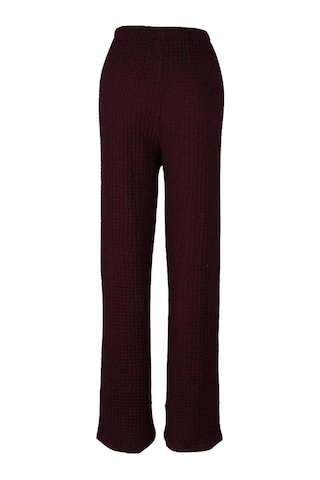 Trender Gofre Bordo Kadın Pantolon 2498 Bordo