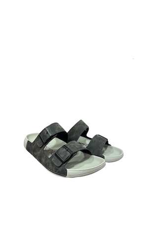 United Colors Of Benetton Çift Bantlı Anatomik Erkek Terlik Füme