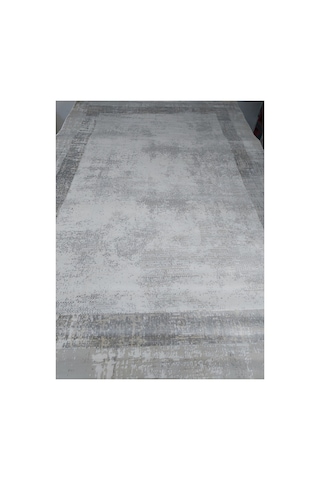 Bloom Serisi 200x290 6m2 Akrilik İplik Dokuma Makina Halısı Gri