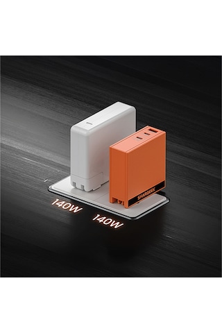 Sharge S140 - 140W PD3.1 GaN Hızlı Şarj Cihazı - Beyaz