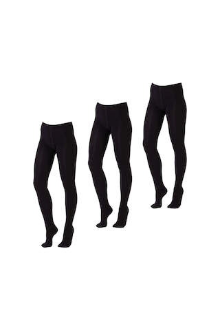Thermoform Kadın Bambu Külotlu Çorap Siyah 3'lü Paket Renkli