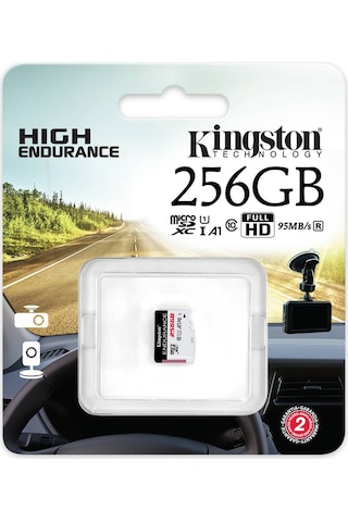 Kingston Sdce-256gb 256gb Microsdxc Endurance 95r-45w C10 A1 Uhs-ı Card Only Hafıza Kartı