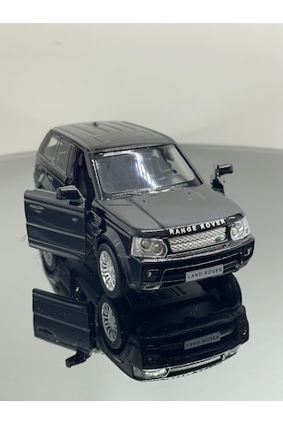 Land Rover 1:32 Ölçek Metal Çek Bırak Model Araba 12 Cm - Siyah