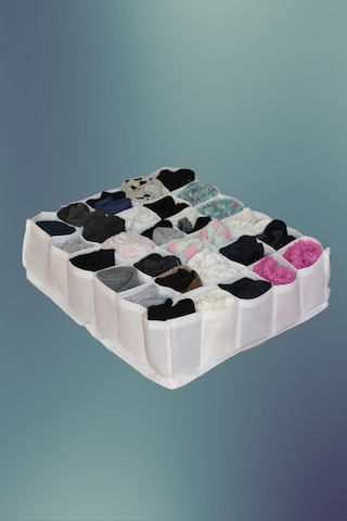 Babylondy Babylody 30 Gözlü Petek Organizer Beyaz