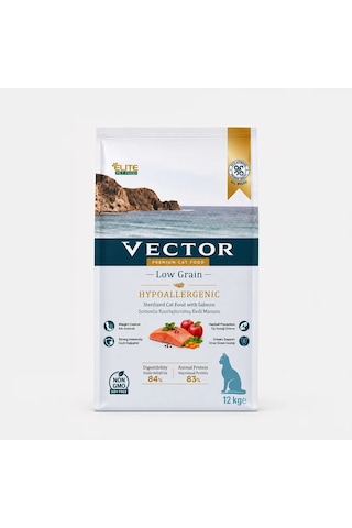 Vector Tam Ve Dengeli Somonlu Kısırlaştırılmış Kedi Maması 12 Kg