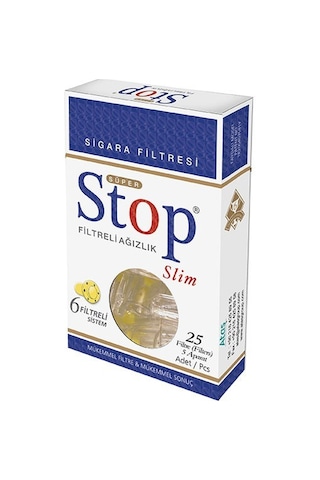 Stop Slim 6 Filtreli Ağızlık 25'li x 24 Paket