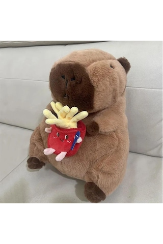 Capybara Peluş Çanta Sevimli Yumuşak Sırt Çantası 30cm Genel