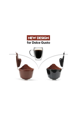 Siyah İ Cafilas Dgpnc03 Dolce Gusto Nescafe Cırcolo,genıo 2,mını Me,mını,melody İçin Crema Kahve Kapsül Filtresi Yeniden Doldurulabilir 3pcs