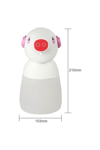 Yaozixa Otomatik Sabunluk - Su Geçirmez Tabanlı, Kızılötesi Sensörlü Banyo Ve Mutfak İçin Dokunmasız El Sabun Dispanseri Beyaz