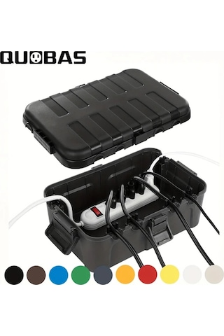 Fochsia Siyah Outdoor Uzun Şarj Kablosu Priz Koruma Kutusu Uzatma Kablosu