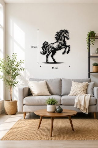 Şahlanan At Metal Duvar Tablosu 50x45 Cm 1.5 Mm Çelik Lazer Kesim Dekoratif Duvar Süsü Elektrostatik Boyalı İç Ve Dış Mekân Siyah Atlı Şahlanan At Metal Duvar Tablosu 50x45 Cm 1.5 Mm Çelik Lazer Kesim Dekoratif Duvar Süsü Elektrostatik Boyalı İç Ve Dış Mekân Siyah Atlı