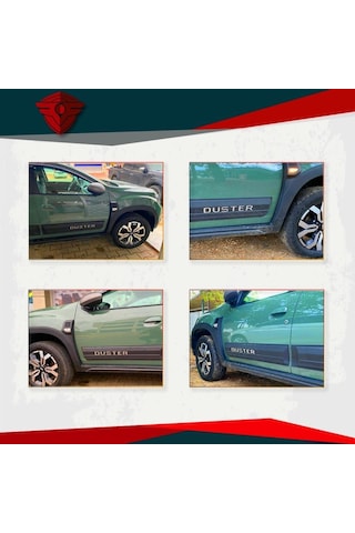 Dacia Duster Parlak Krom Yazılı Premium Kapı Koruma Seti 2018 Ve Üstü