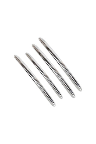 Honmex Bmw 5 Serisi F10/gt F07 2011-2017 Dış Kapı Kolu Kaplama Trimleri, Parlak Çelik, 4 Adet Set 3 Uzun + 1 Kısa