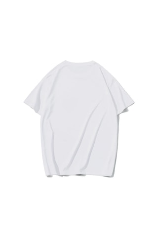 Brz Collectıon Brz Collection Unisex Oversize Minimal Kalp Ve As T-shirt Beyaz