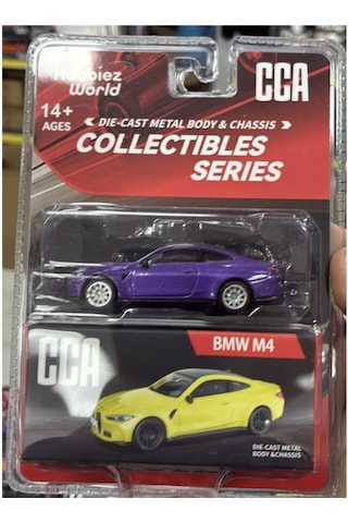 Cca Collectibles Series Bmw M4 Mor 1/64 Model Araba