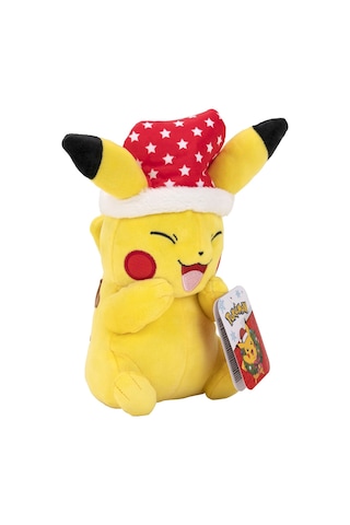 Pokemon Peluş Figür Noel Seri - Pikachu 20cm