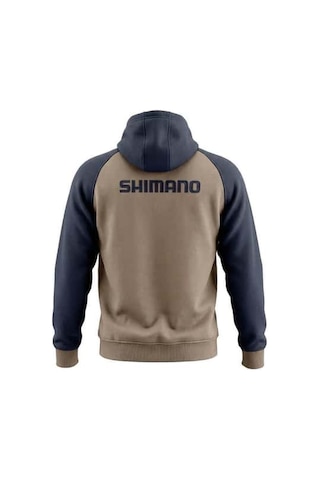 Shimano Wear Hoodie Smoke Gray Kapüşonlu Sweatshirt Hoodie Gri-kahve