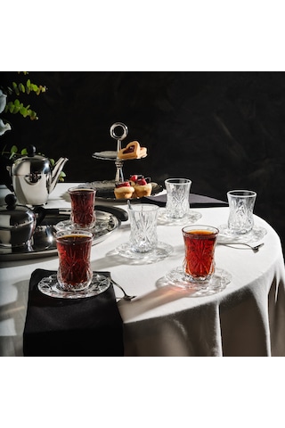 Rcr Melodia 12'li Çay Bardağı Takımı 140 Ml Şeffaf