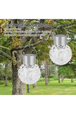 Yaozixa Güneş Enerjili Ip55 Su Geçirmez Renkli Led Askı Lambası, Gündüz Şarj Akşam Otomatik Açılım, Bahçe/çevre Dekorasyonu 5w 1.2v