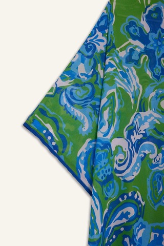 Defacto Regular Fit Tropikal Desenli Şifon Plaj Kimono-fall İn Love E8221ax25spgn314 Yeşil