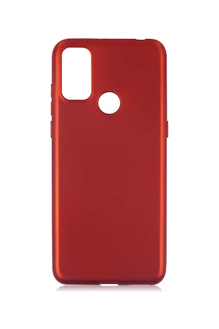 Zore Alcatel 1s 2021 Kılıf Premier Silikon Kapak - Kırmızı Kirmizi