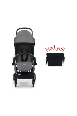 Bumprider Connect³ Bebek Arabası Black-Grey + Yan Bakım Çantası