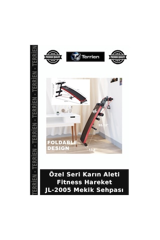 Özel Seri Karın Aleti Fitness Hareket Jl-2005 Mekik Sehpası