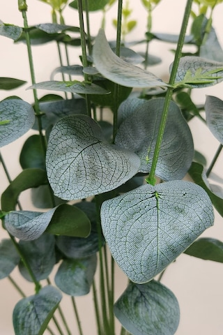 Gerçek Görünümlü 4 Demet 16 Dallı Okaliptus Yapay Çiçek Bitki 1.sınıf Kalite