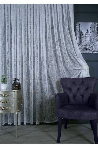 Evdepo Home Kullanıma Hazır Tül Perde (547302008)