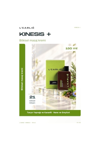 L'carlıe Kinesis+ Sporcu Bakım Kremi Masaj 150 Ml