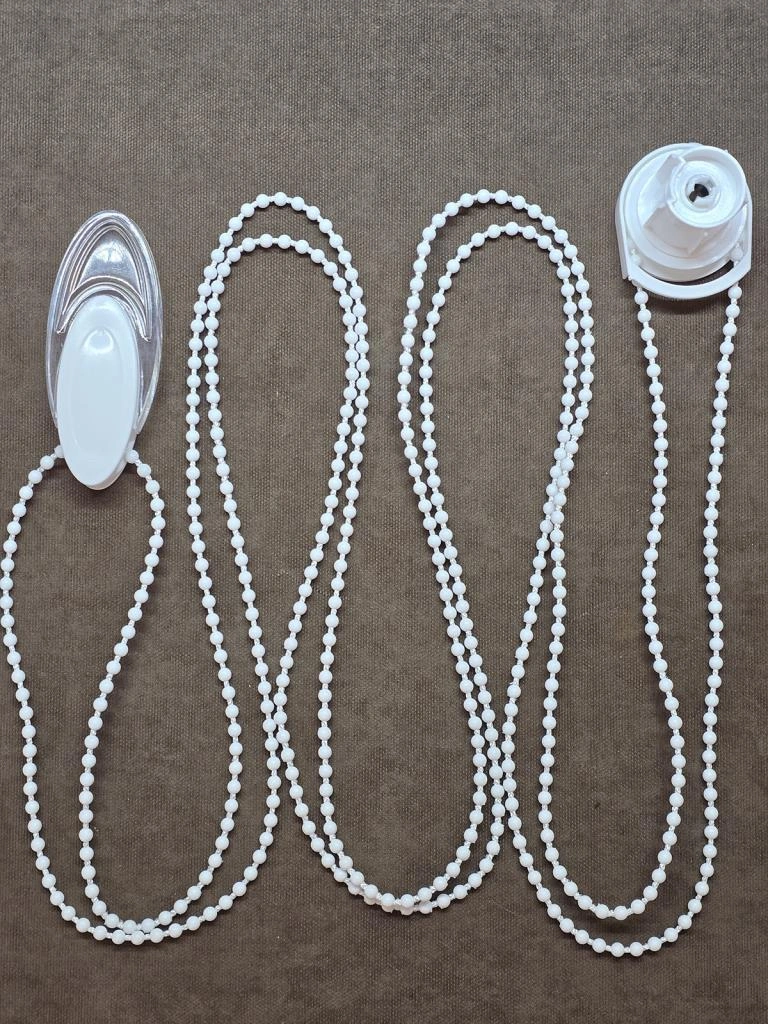 Zebra Ve Stor Perde Mekanizma Zincir Kapak Tamir Seti Beyaz Beyaz