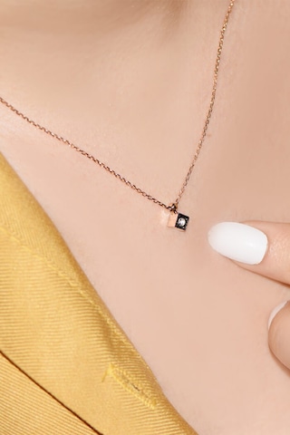 Elmas Tektaş Kolye Ucu  Kare