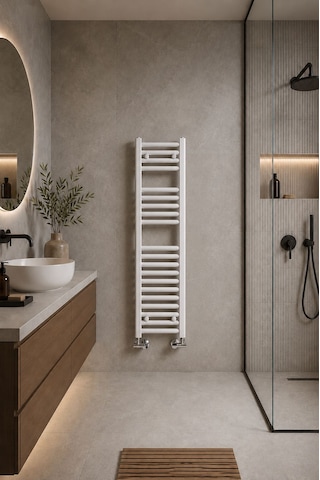 400X1100 Beyaz Havlupan 15 Borulu Banyo Havlupanı