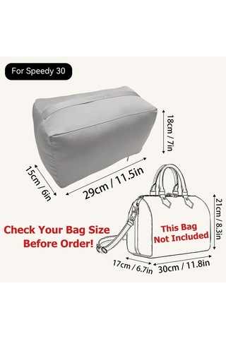 Fochsia Speedy 30 İçin Şık El Çantası Yastık Düzenleyici Hafif Kumaş Dolgu Yapı Bozulmasını Önler Ahşap