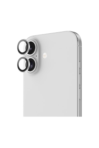 Apple Uyumlu iPhone 17 Benks Glass Warrior Cam Kamera Lens Koruyucu Gümüş
