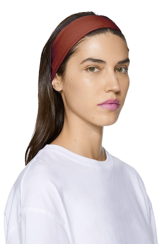 Saç Bandı Pamuk Kadın Bandana Spor Kafa Bandı Headband Kahverengi