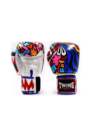Twins Fbgvl3-62 Abstract Boks Eldiveni Deri Muay Thai Eldiveni Çok Renkli